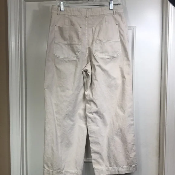 Free People cropped wide leg high waisted utility pants! - Picture 5 of 9